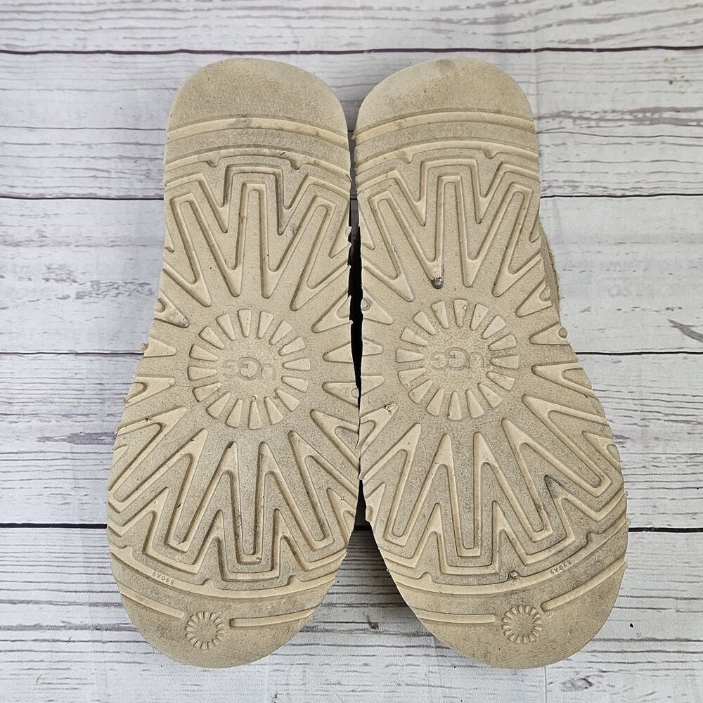 Ugg Tasman Platform F19010D Tan Beige Suede Slip On Slipper Shoe Women's Sz 6 - Picture 7 of 8